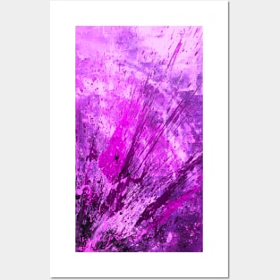Bright Splash Abstract digitally enhanced painting 3 Posters and Art